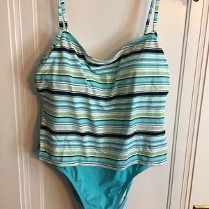 jantzen swimsuit faux tankini